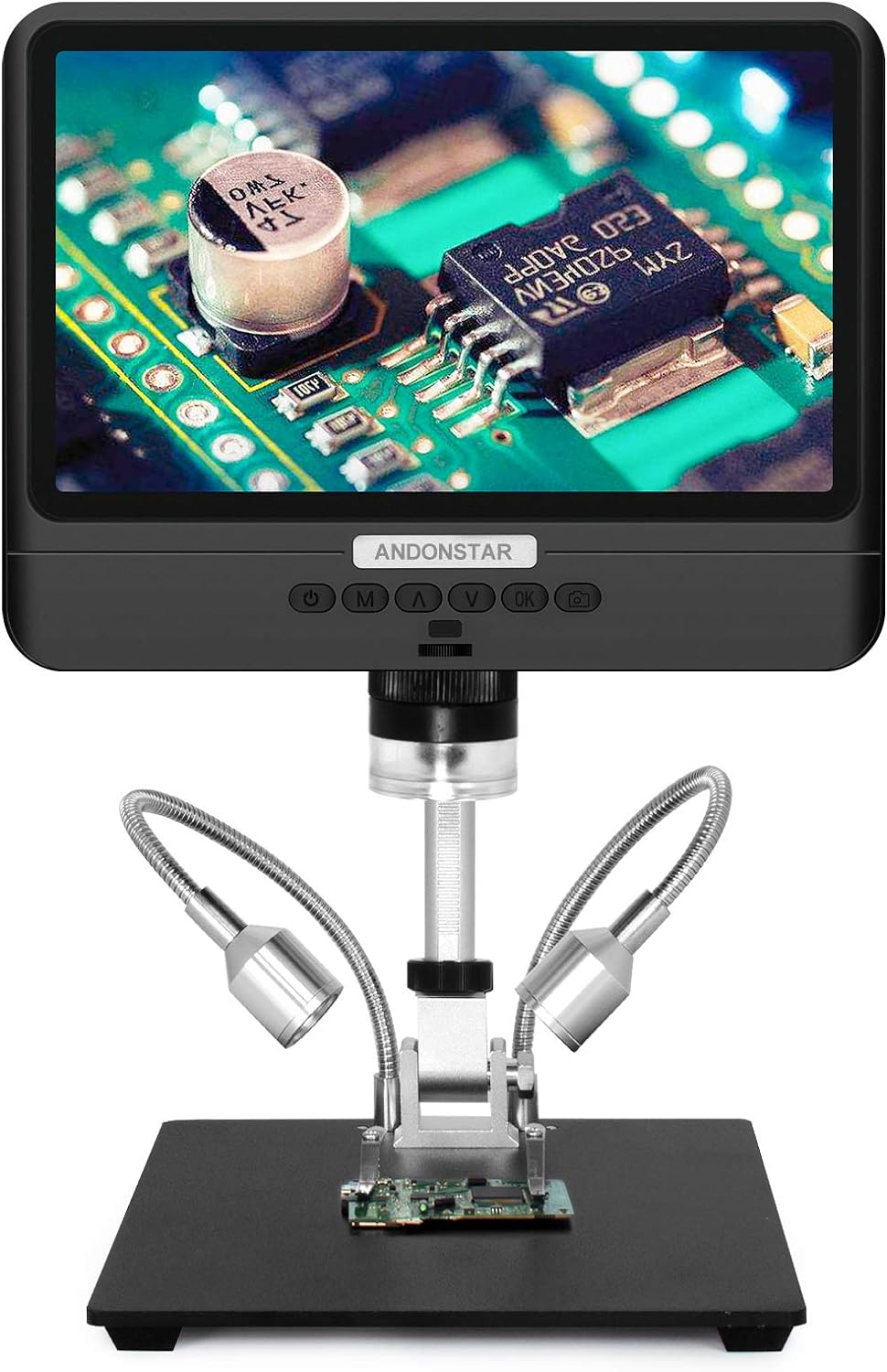 Black 7 inch LCD 1080P Digital Microscope with 200X Magnification C13344