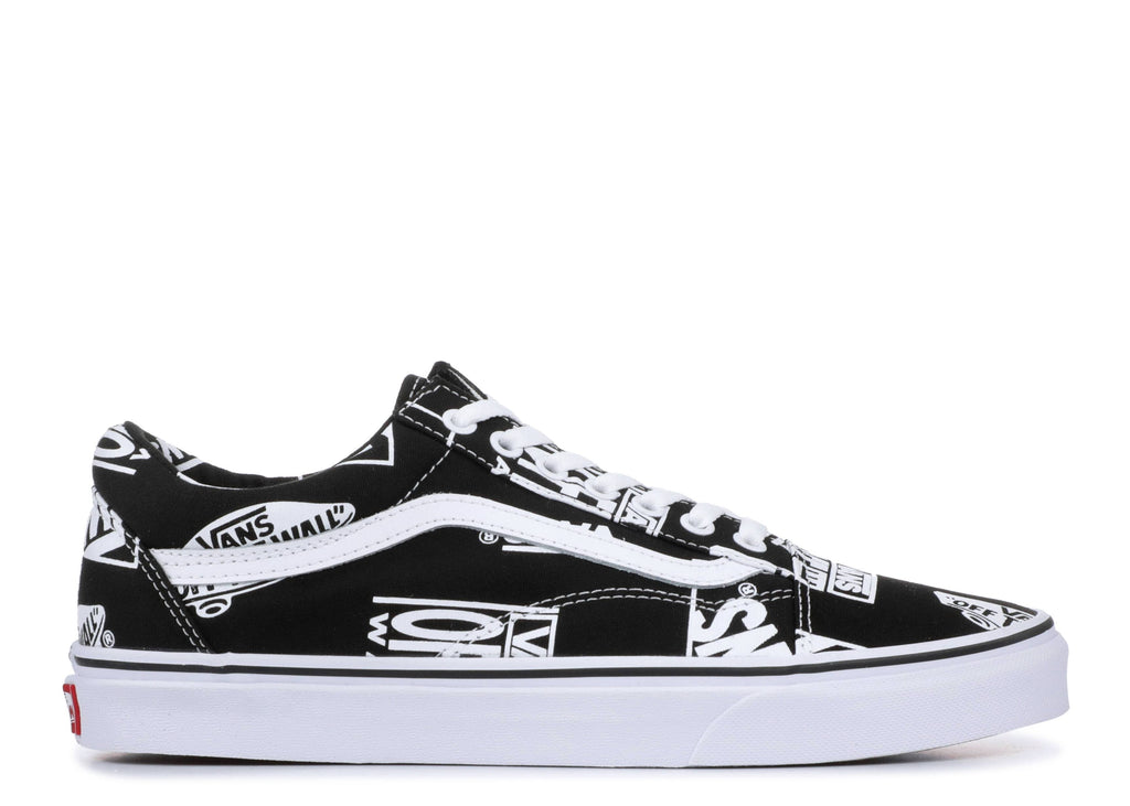 Black True White Vans Old Skool Shoes Q936658
