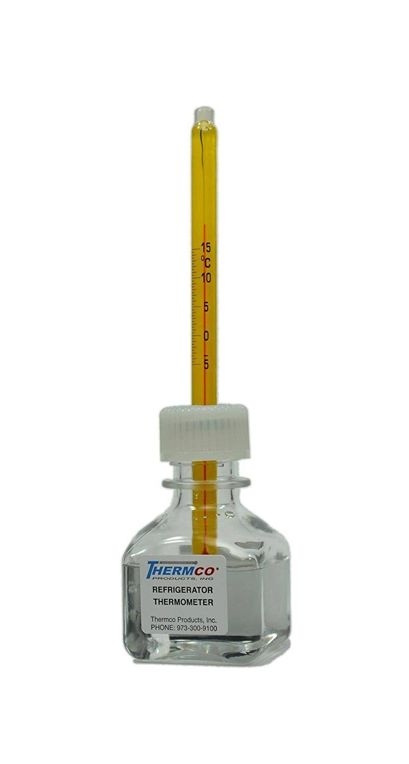 Enclosed Chamber Bottle Spirit Filled Thermometer S64702