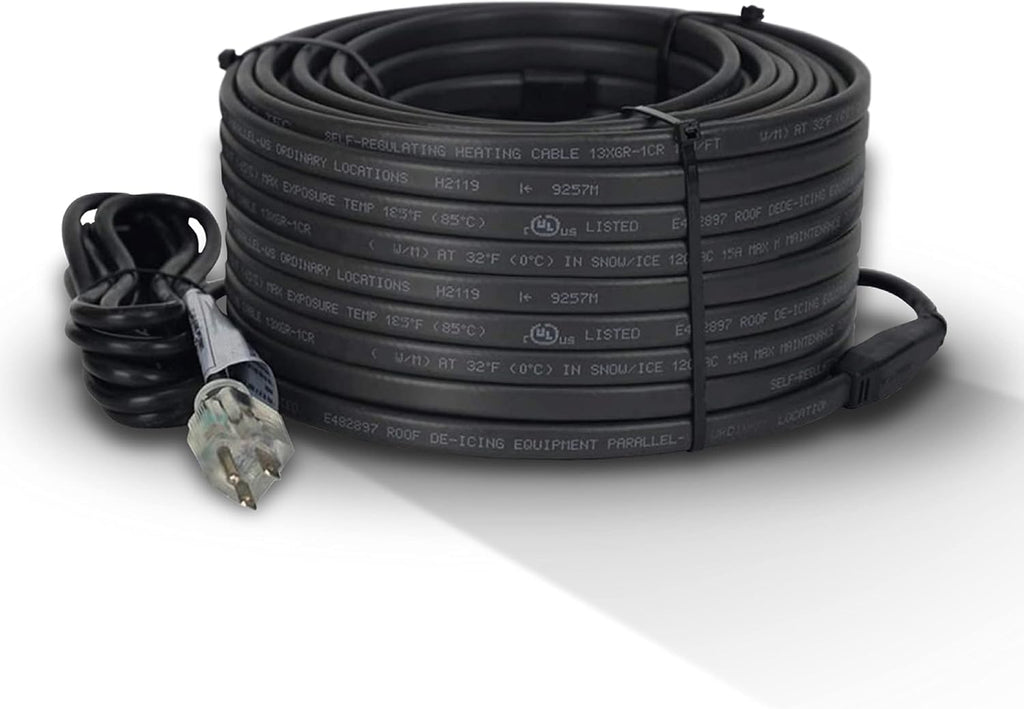 Heavy Duty Self-Regulating Heat Cable 120V 6 watts/FT 18 Feet R680
