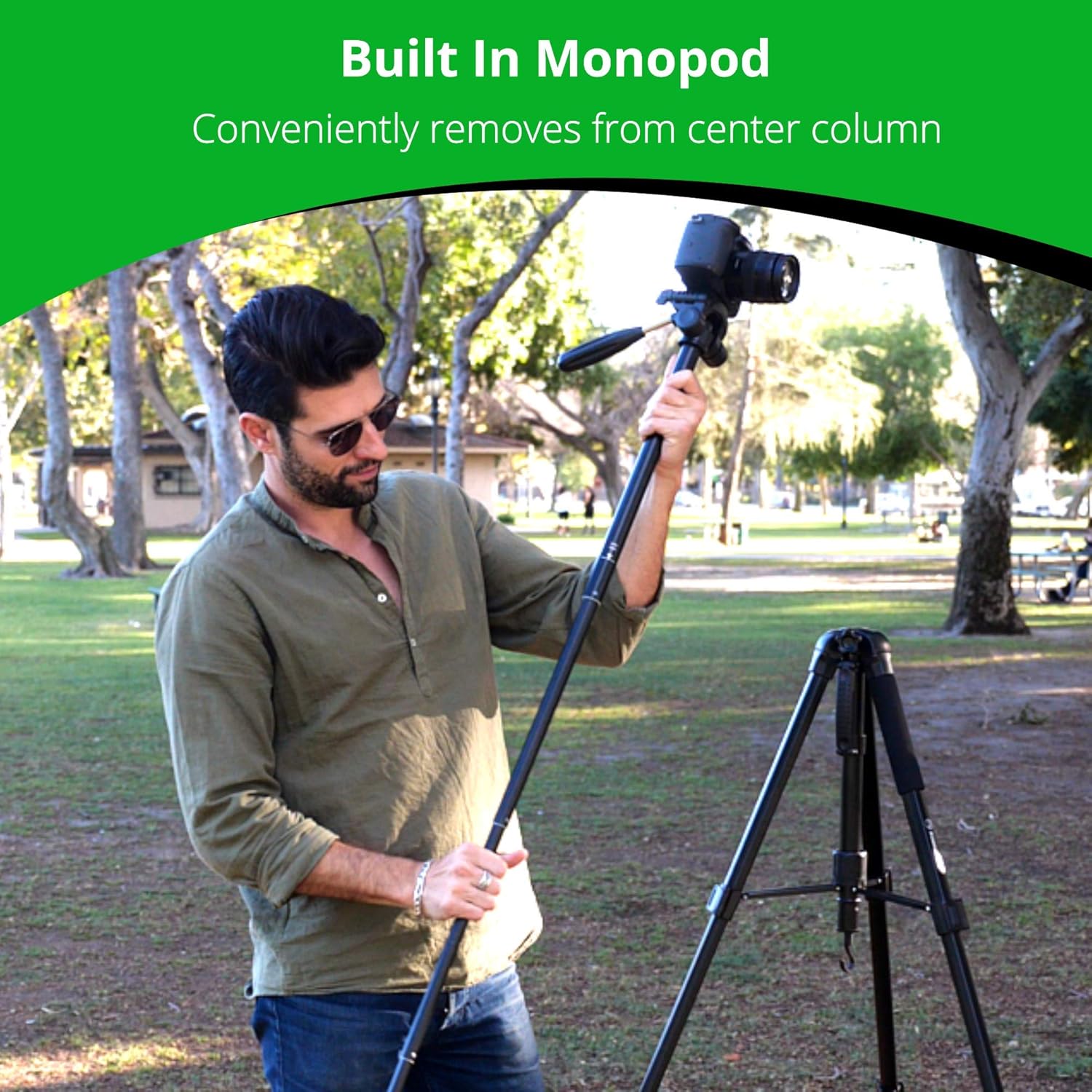 70 Tripod with Bluetooth Remote Shutter, Monopod Pack of 2 B502047