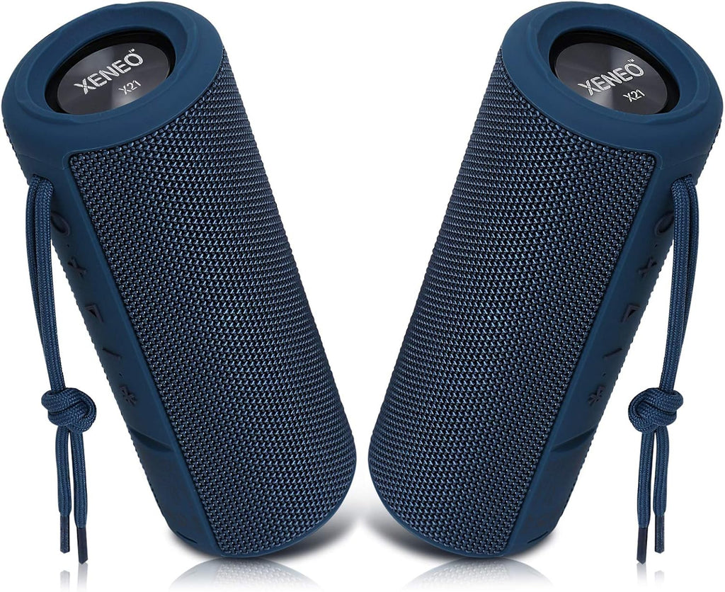Portable Outdoor Wireless Bluetooth Speaker with FM Radio, Micro SD Card Slot, AUX, Hard Travel Case Included W1676