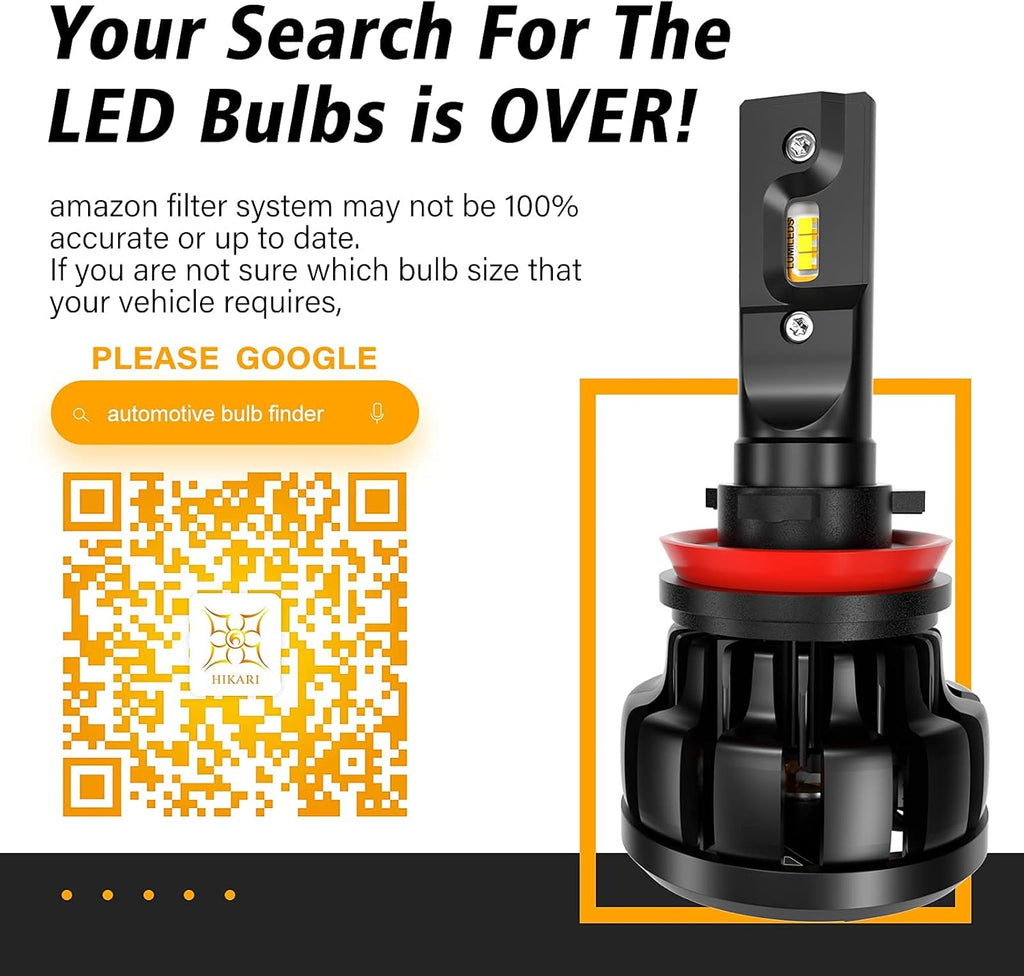 6000K White LED Bulbs D22755