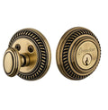 Vintage Brass Single Cylinder Deadbolt J80809