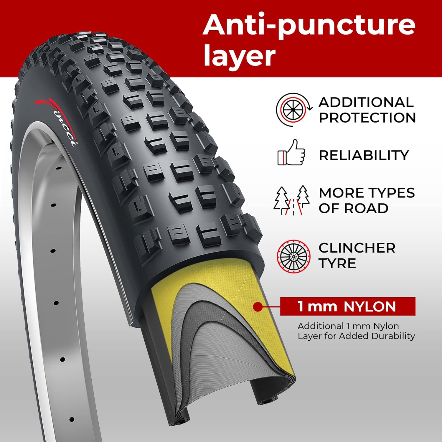 Pair 27.5 x 2.35 Inch 60 TPI Foldable All Mountain Enduro Tires B5908