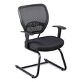 Black Vertical Mesh Back Guest Chair M830587