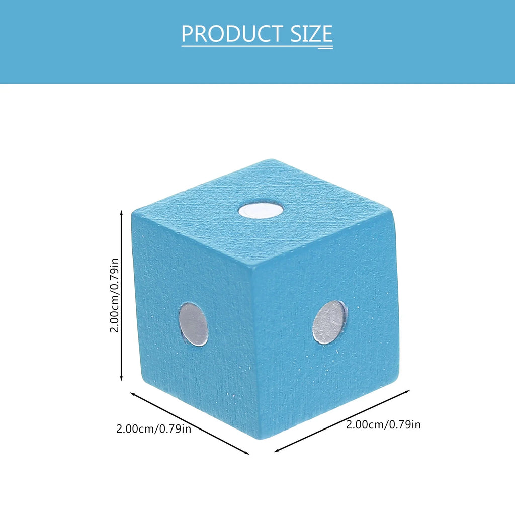 10pcs Wooden Magnetic Cubic Blocks Building Toy O303