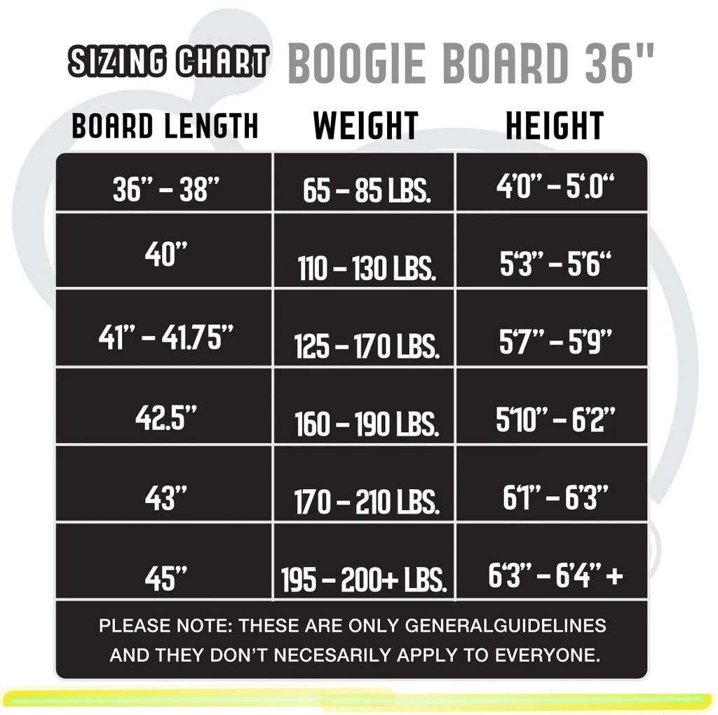36" XPE Deck HDPE Bottom Body Board with Wrist Leash N838