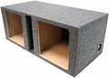 Dual 10x22 Vented Square Sub Box Enclosure E1371