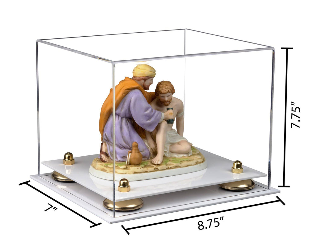 White Base Acrylic Display Case 8.75 x 7.75 x 7 I592008