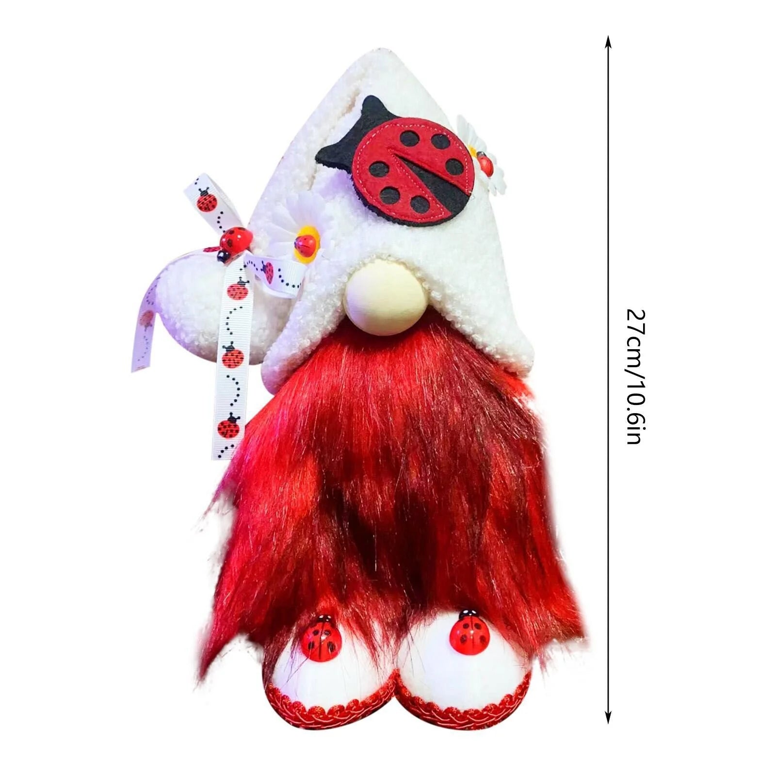 Multi-color Ladybugs Daisy Holiday Ornament Doll Decorations L12347