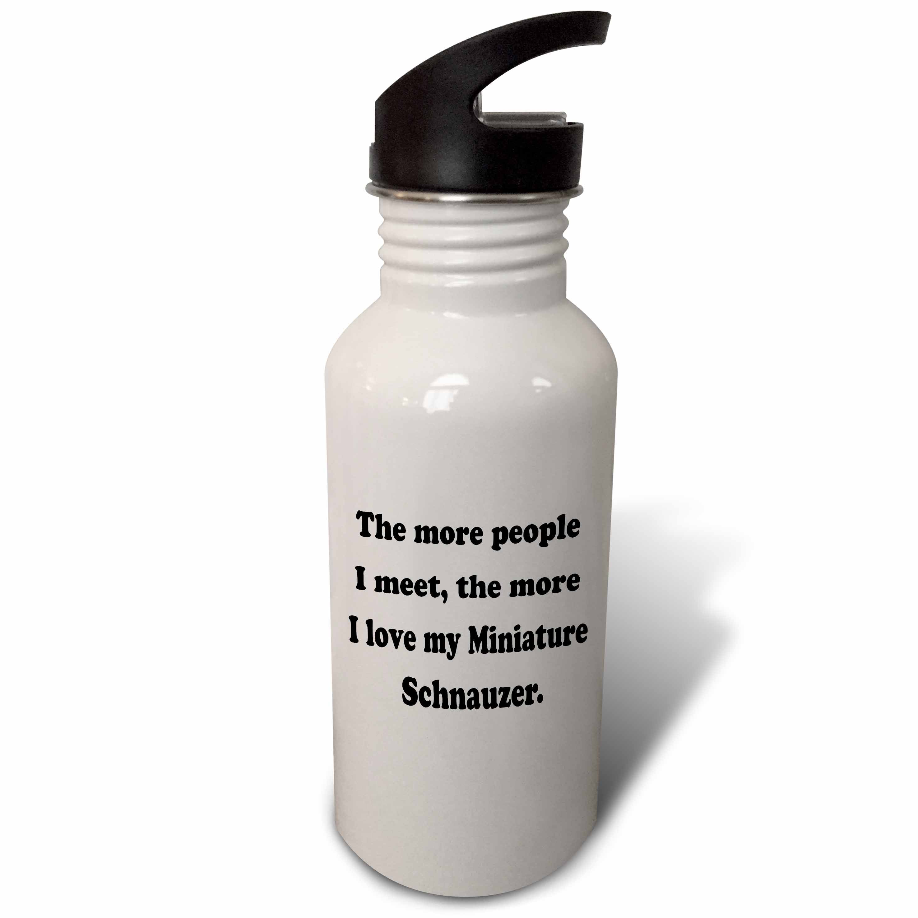 Miniature Schnauzer 21 oz Sports Water Bottle X24915