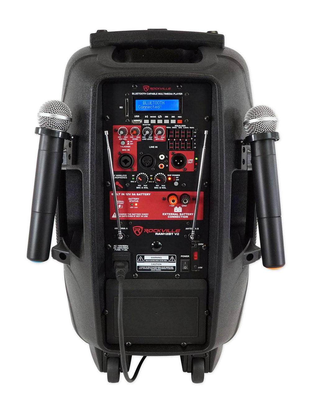 Portable Rechargeable 600W PA Speaker with Bluetooth J278