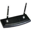 Black Crocodile Embossed Leather Double Pen Stand U281982