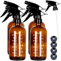 4 Pack Amber Glass Spray Bottles 16 Ounce S856506