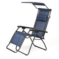 Blue Zero Gravity Chair with Canopy W152339