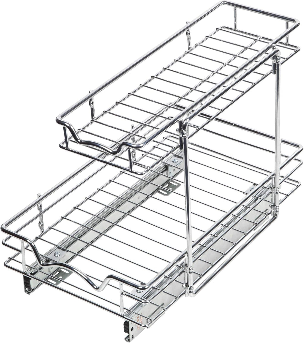 Under Sink Pull-Out Sliding Shelf Organizer, Chrome W2600