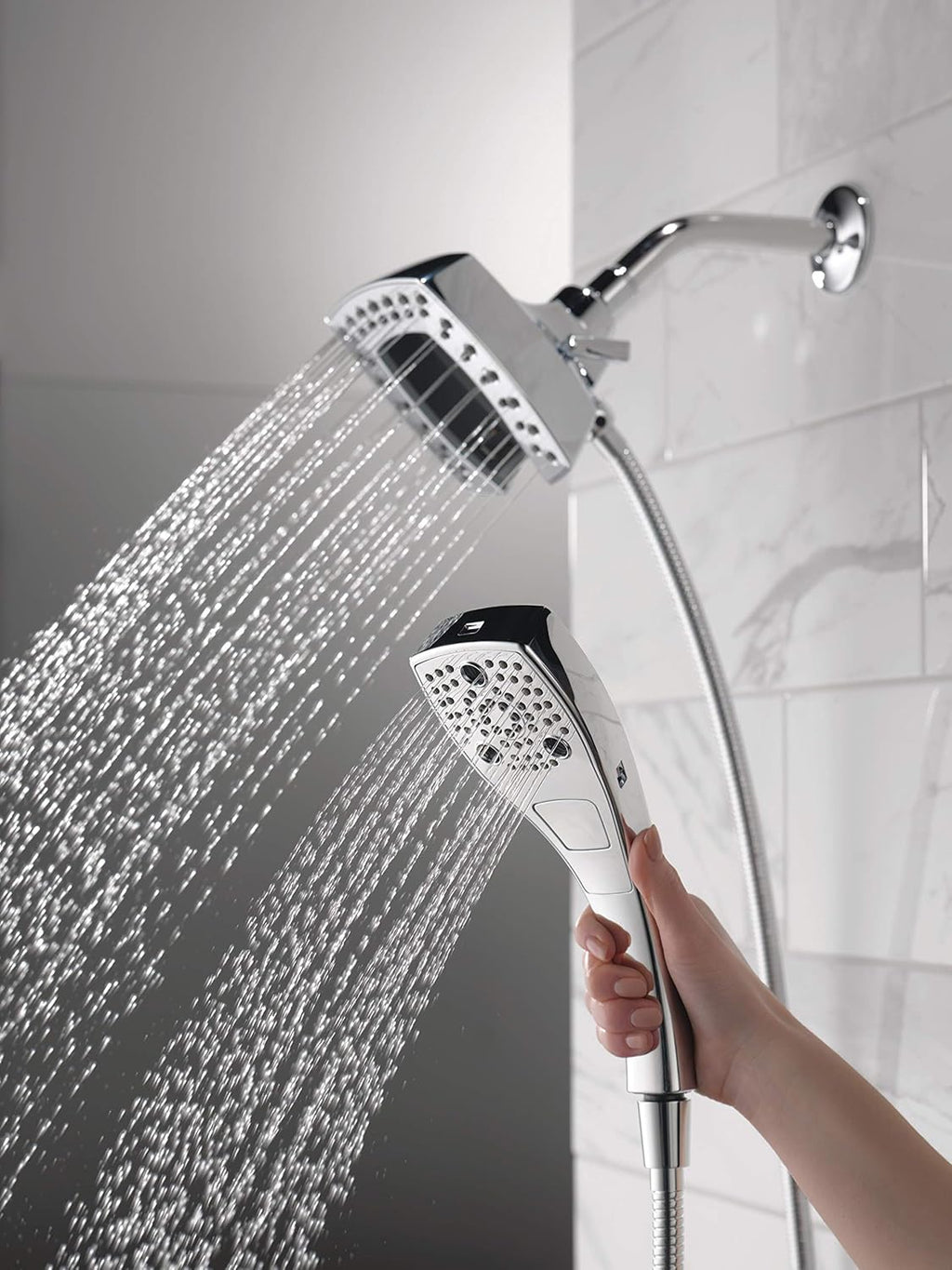Champagne Bronze Dual Hand Held Shower Head with Hose S76569