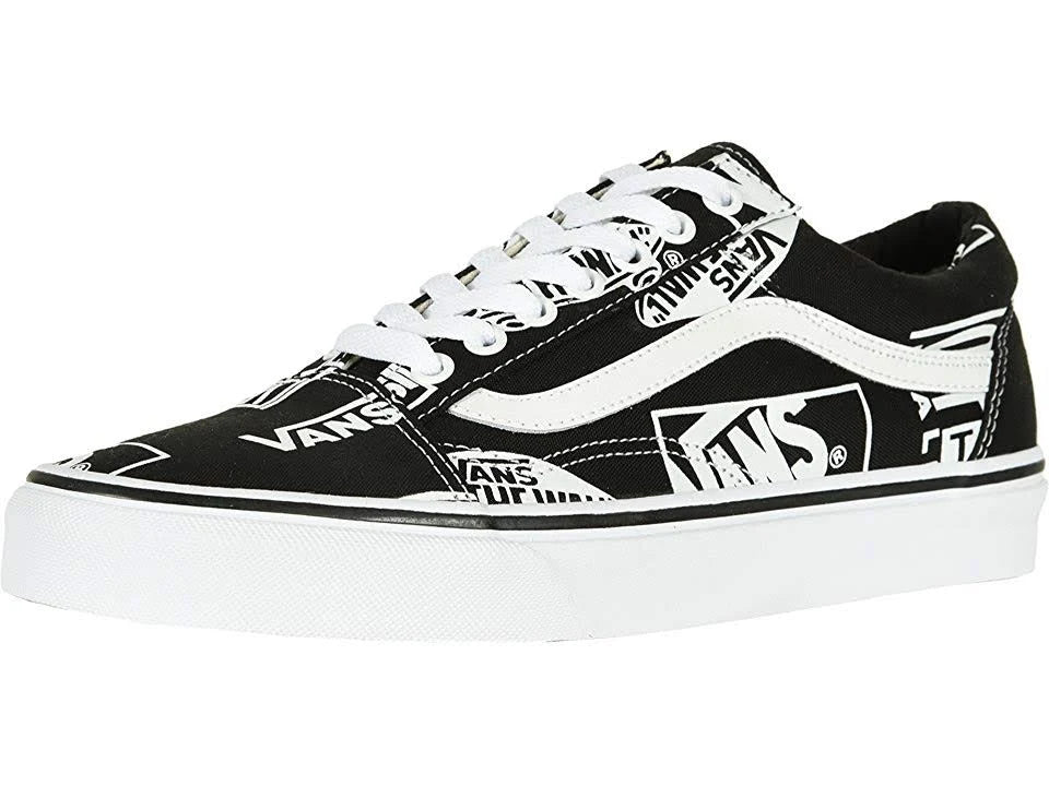 Black True White Vans Old Skool Shoes Q936658