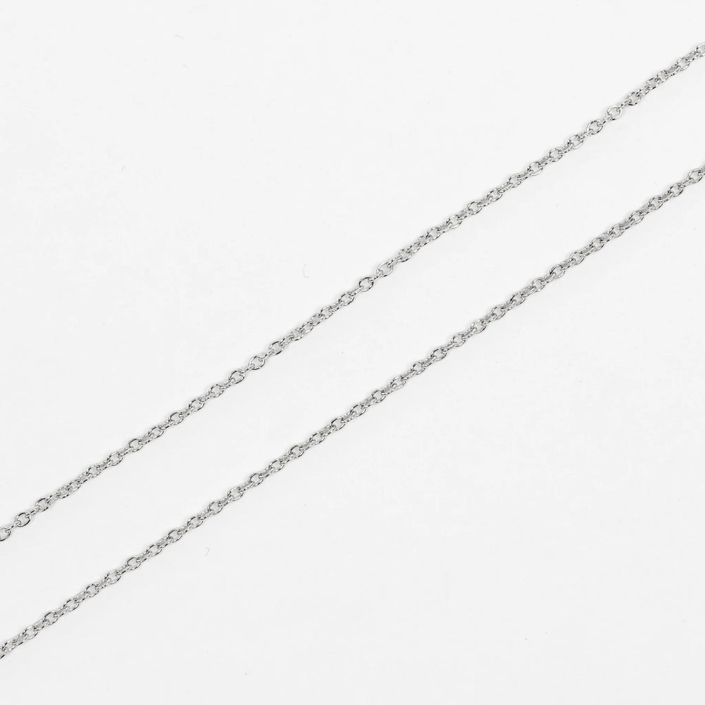 Platinum Diamond Circle Necklace L99636