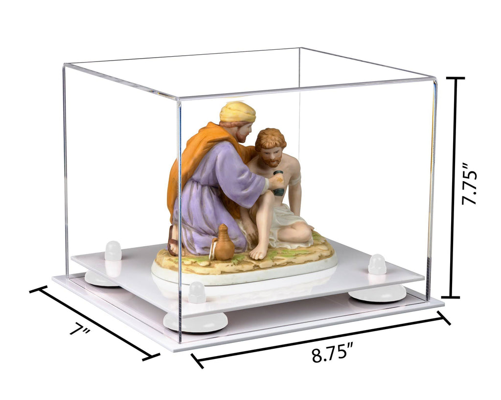 White Base Acrylic Display Case 8.75 x 7.75 x 7 I592008