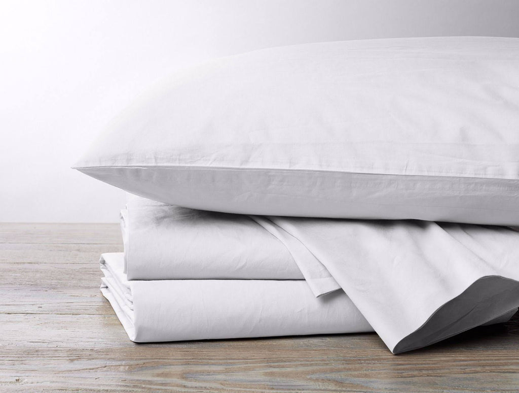 300 Percale Fitted Sheet Twin Alpine White A5249