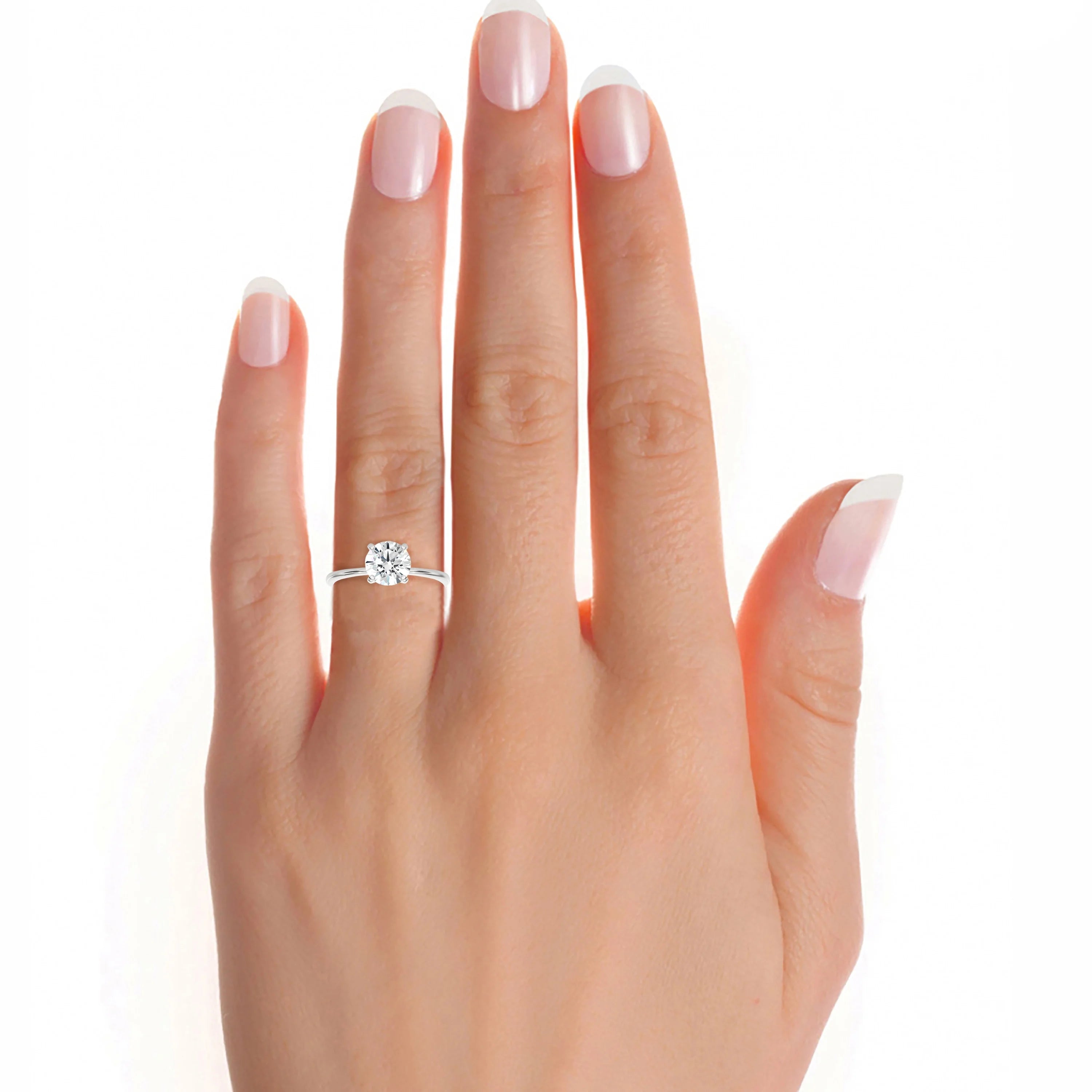 14k White Gold Solitaire Engagement Ring F582422