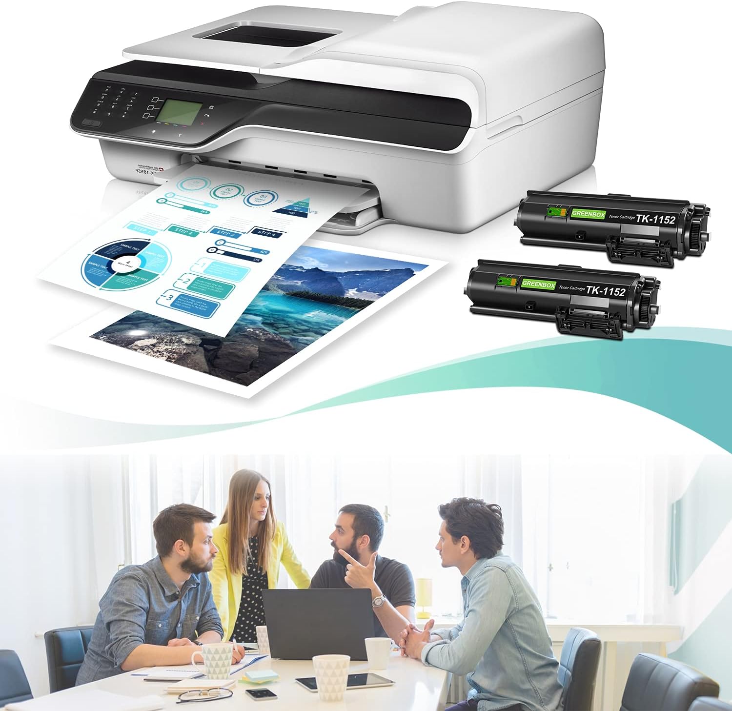 2-Pack Black Toner Cartridge T34401