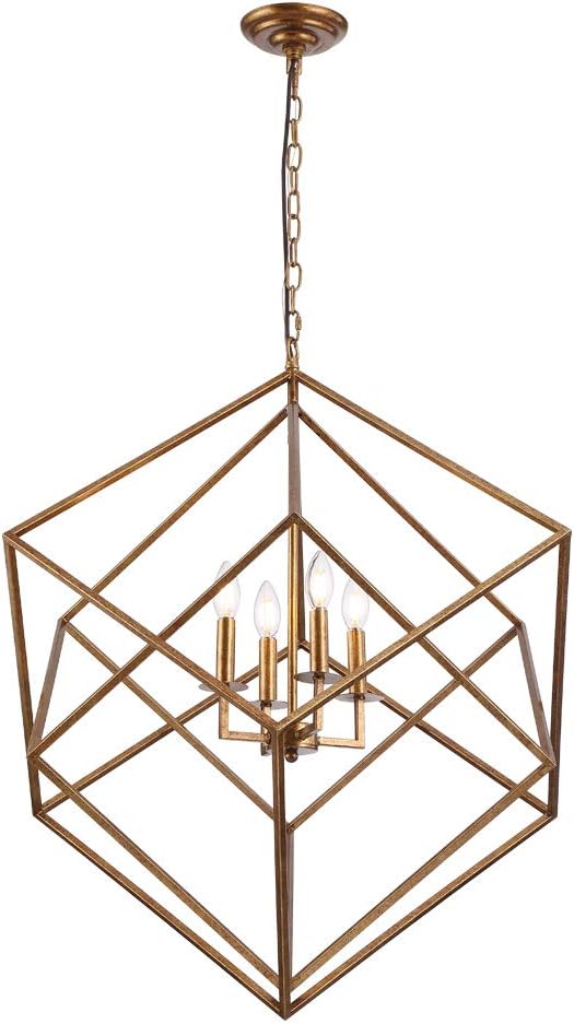 Steel Cage Large Lantern Chandelier Pendant Ceiling Light Fixture X261