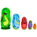 Set of 5 Wooden Nesting Dolls I412