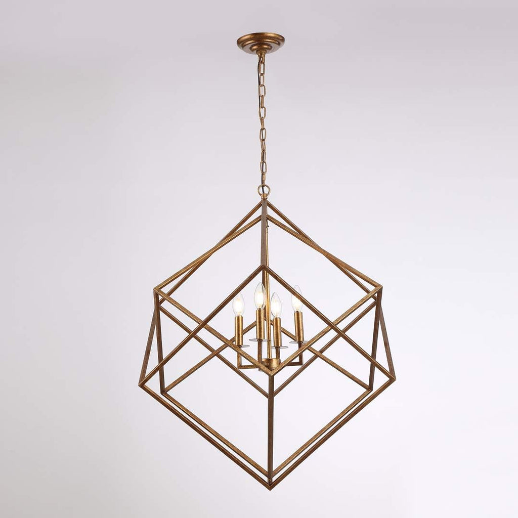 Steel Cage Large Lantern Chandelier Pendant Ceiling Light Fixture X261