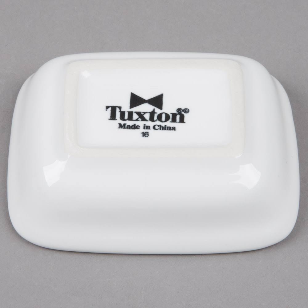 White Rectangular Sauce Dish 4oz B557