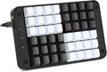 Single-Handed Programmable Mechanical Keyboard with Cherry MX Red Switch, 48 Programmable Keys, 8 Macro Keys, PBT Keycaps S13713