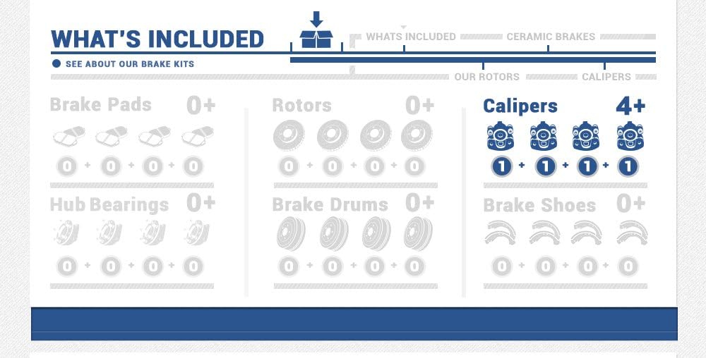 Red Coated Brake Calipers Brake Kit P67540