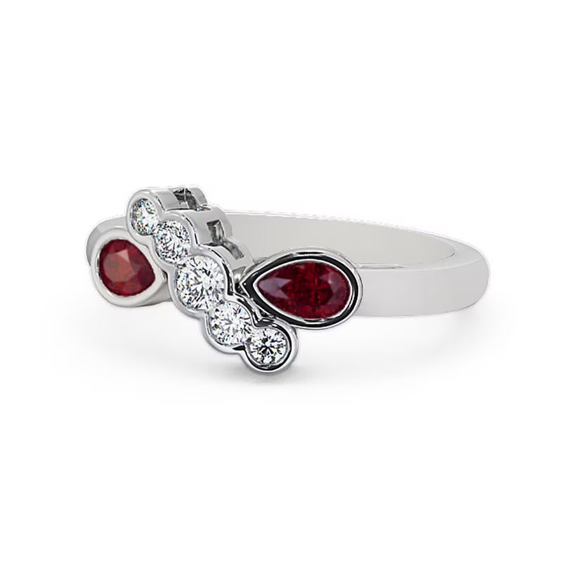 14K White Gold Eternity Band R91918