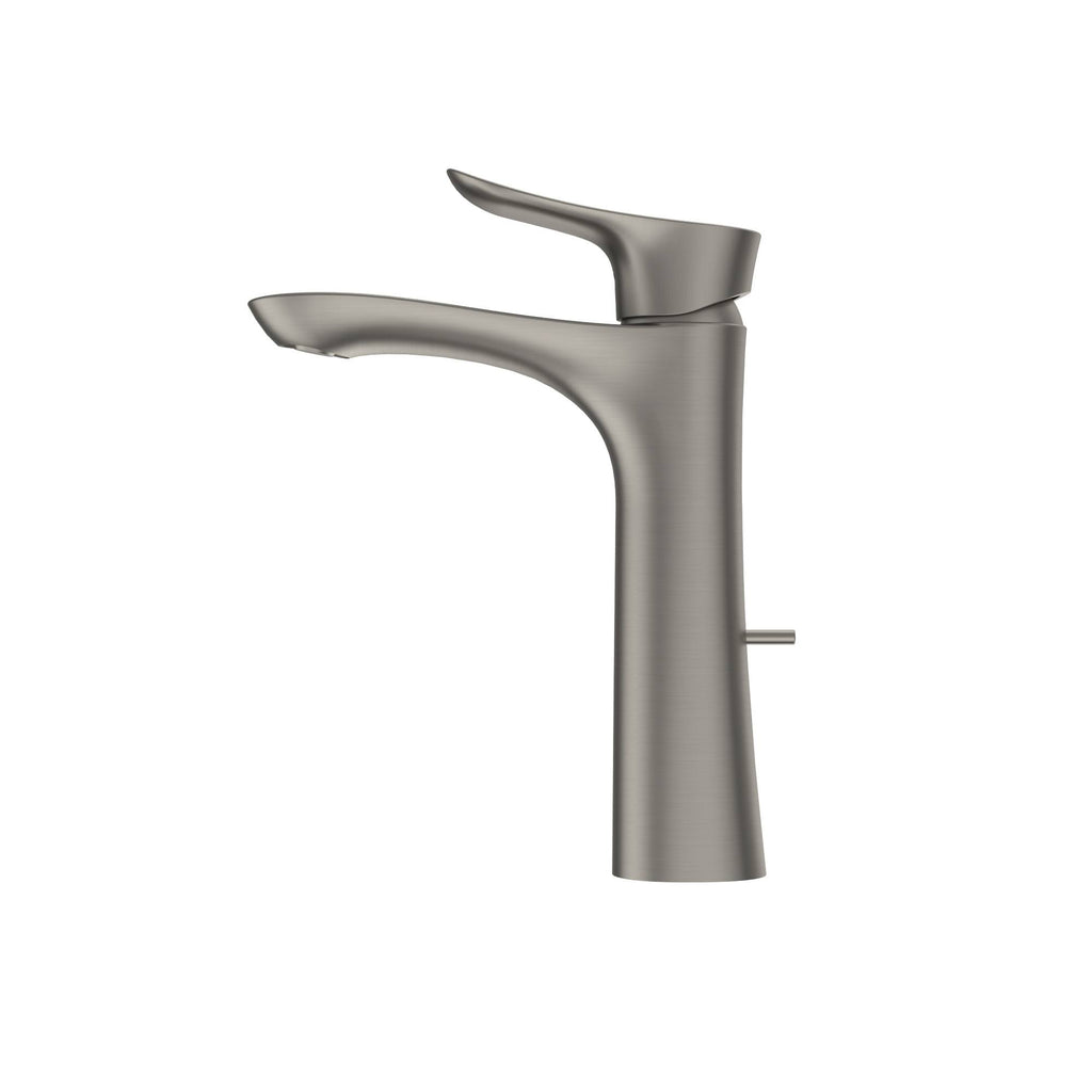 Single Handle Semi-Vessel Bathroom Sink Faucet, Brushed Nickel D52430