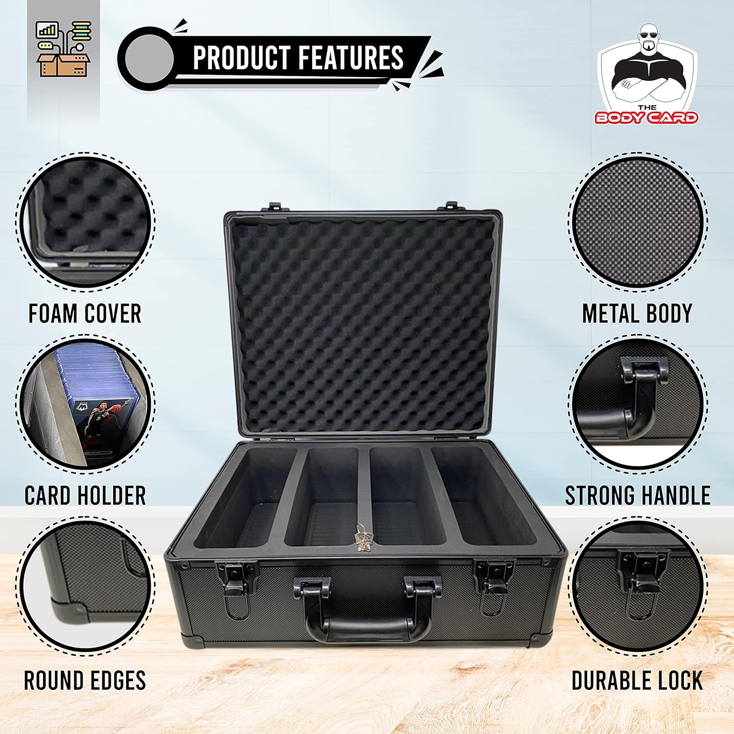 Black Metal Storage Case Pack of 2 H63065
