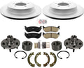 Rear Coated Rotors Brake Pads Hub Wheel Bearing S175