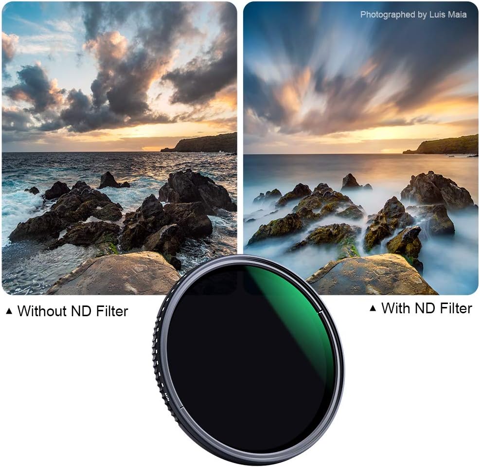 82mm Variable Neutral Density Filter ND8-ND2000 (3-11stop) Adjustable ND Filter, Pack of 2 X4775