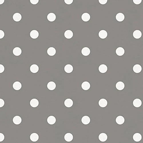 Gray and White Dots and Stripes Rocking Chair Pad F577028