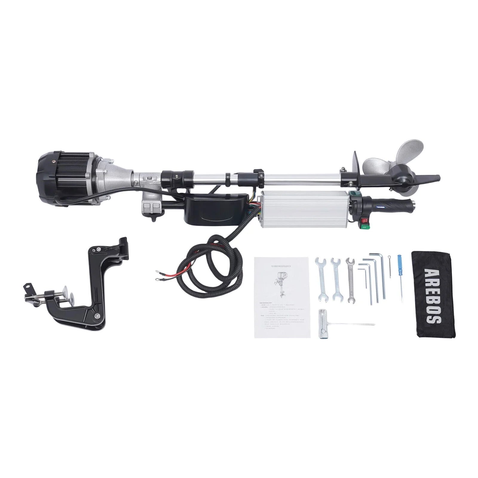 1000W 48V Electric Outboard Motor Brushless Trolling Motor with Adjustable Bracket L531193