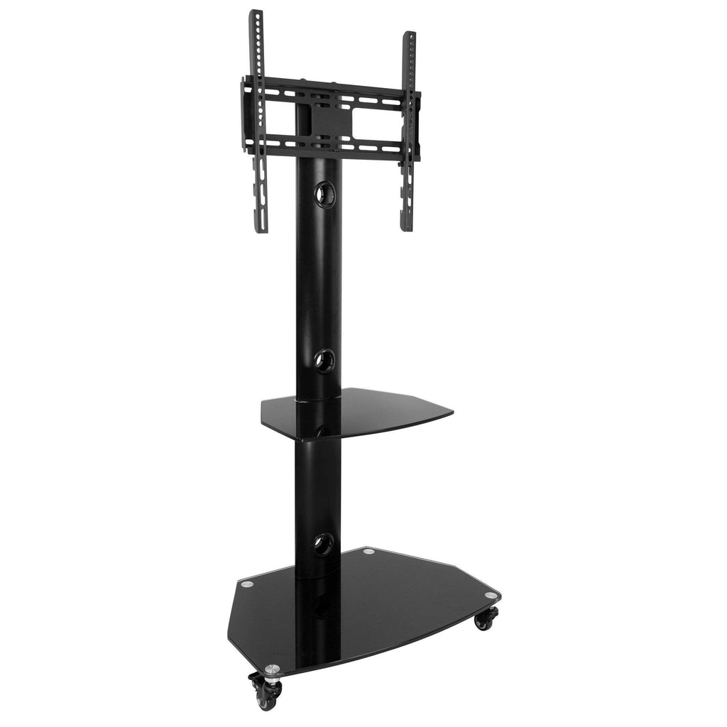 Mobile TV Stand Cart for Flat Screen TVs, Adjustable - Black L535271