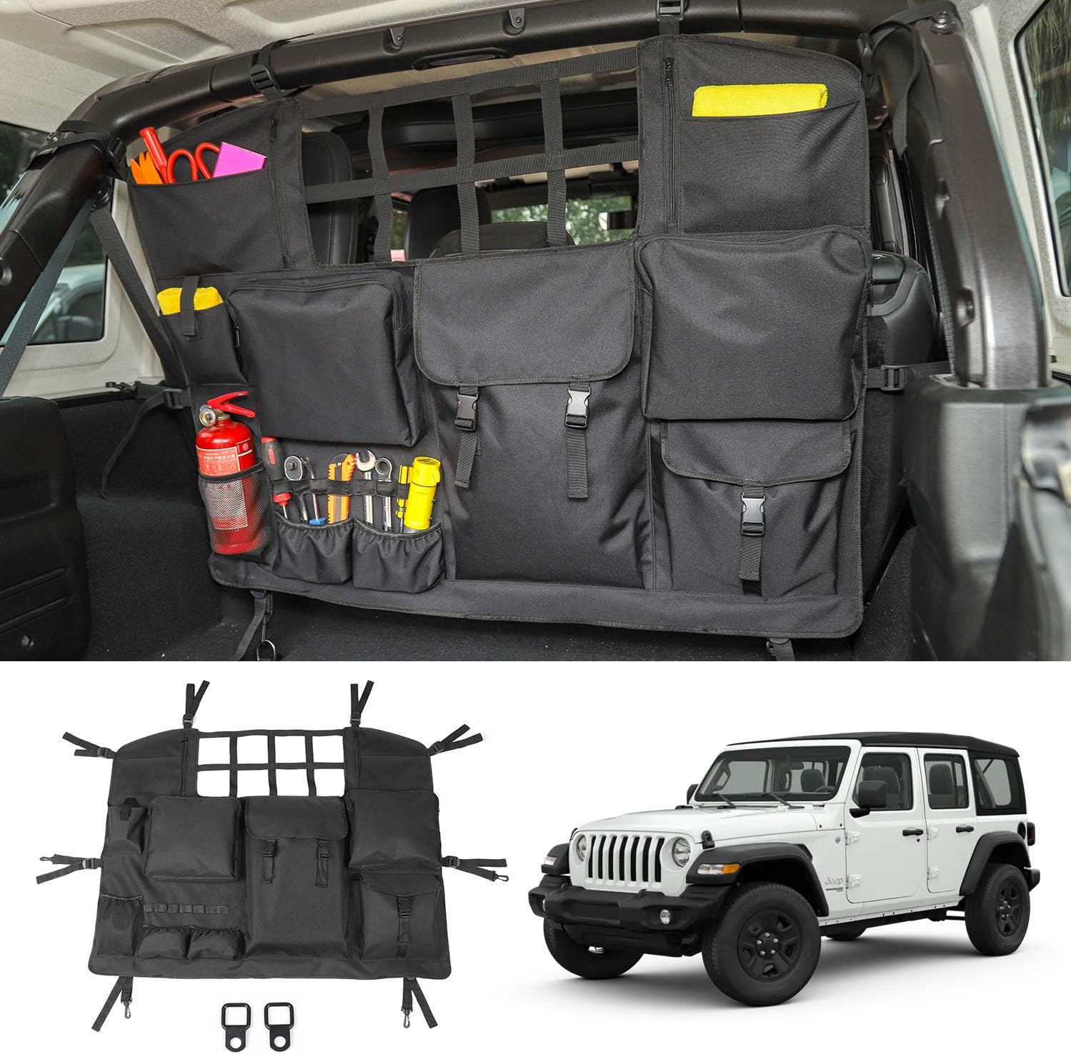 Trunk Storage Bag with Multi-Pockets Tool Kits Organizers Cargo Bag D9182