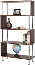 4-Tier Wooden Bookcase Bookshelf Y58698