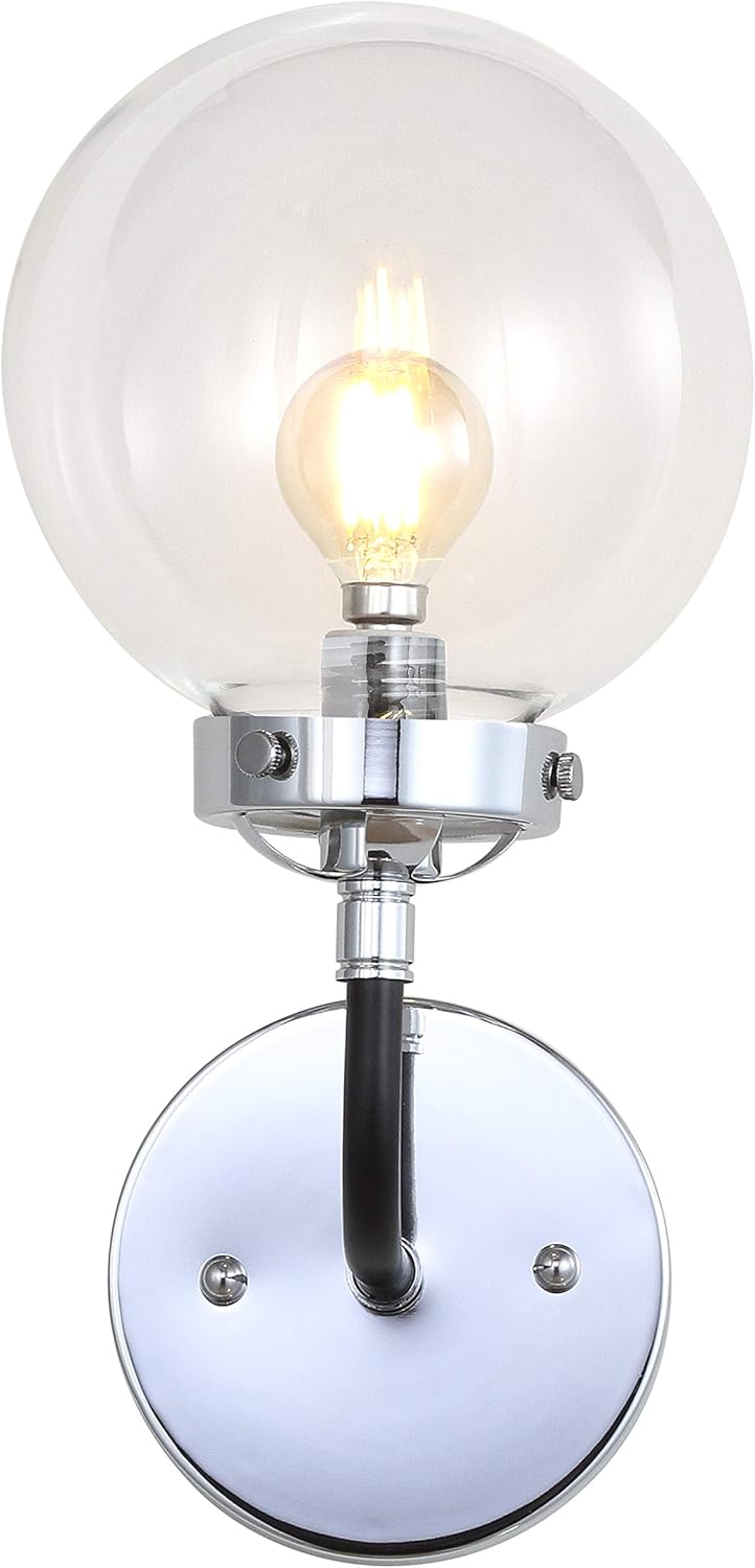Brass Gold/Black 2-Light Sconce M1250