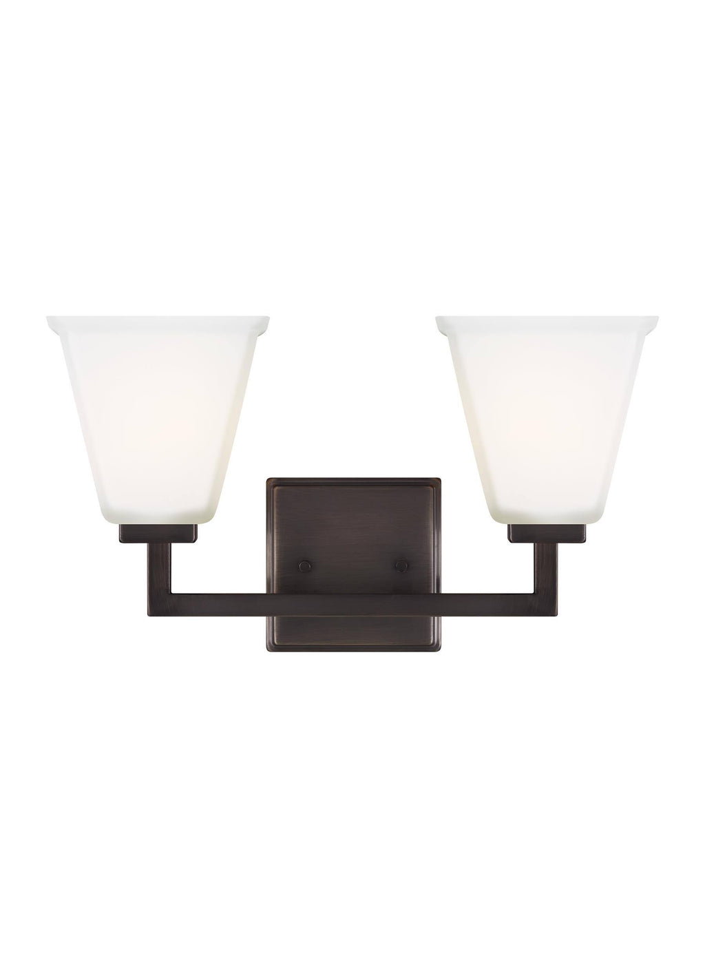 Brushed Oil Rubbed Bronze Two Light Bath V4439