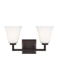 Brushed Oil Rubbed Bronze Two Light Bath V4439