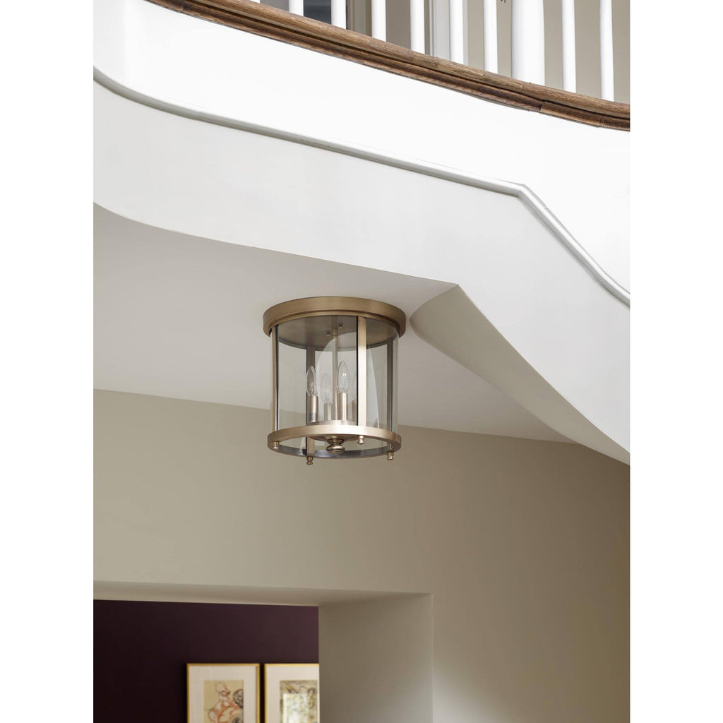 Brushed Nickel Flush Mount Light B706