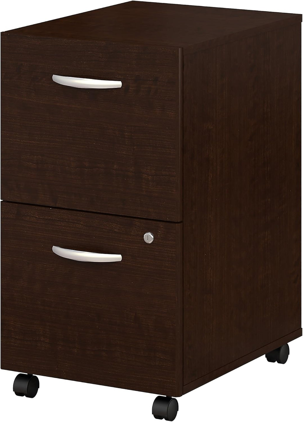 2 Drawer Mobile File Cabinet in Mocha Cherry D804