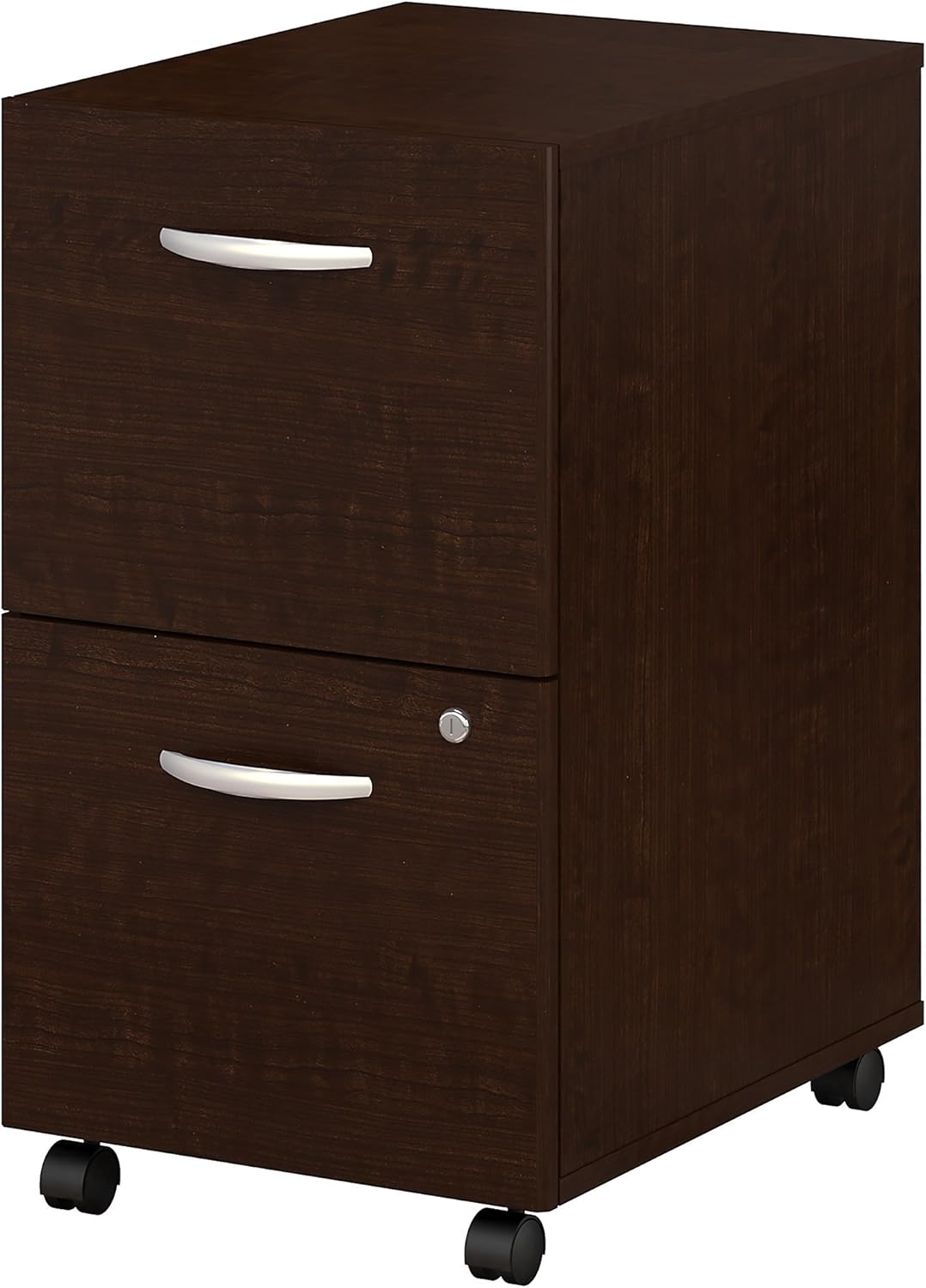 2 Drawer Mobile File Cabinet in Mocha Cherry D804
